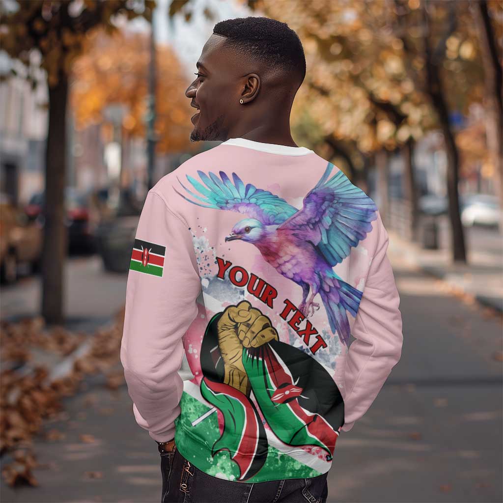 Personalized Kenya Independence Day Sweatshirt with Lilac Breasted Roller - Unique Version