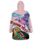 Personalized Kenya Independence Day Wearable Blanket Hoodie with Lilac Breasted Roller - Unique Version