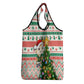 South Africa Rugby Christmas Grocery Bag with Cute Springbok and Christmas Tree