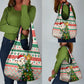 South Africa Rugby Christmas Grocery Bag with Cute Springbok and Christmas Tree