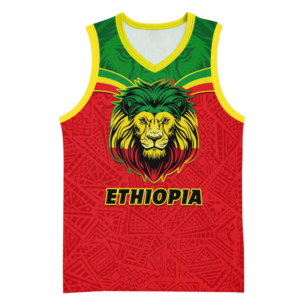 Personalized Ethiopia Basketball Jersey with Lion of Judah Flag Style - Special Version - African Pride