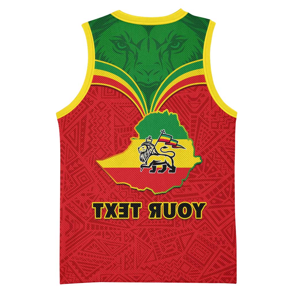 Personalized Ethiopia Basketball Jersey with Lion of Judah Flag Style - Special Version - African Pride