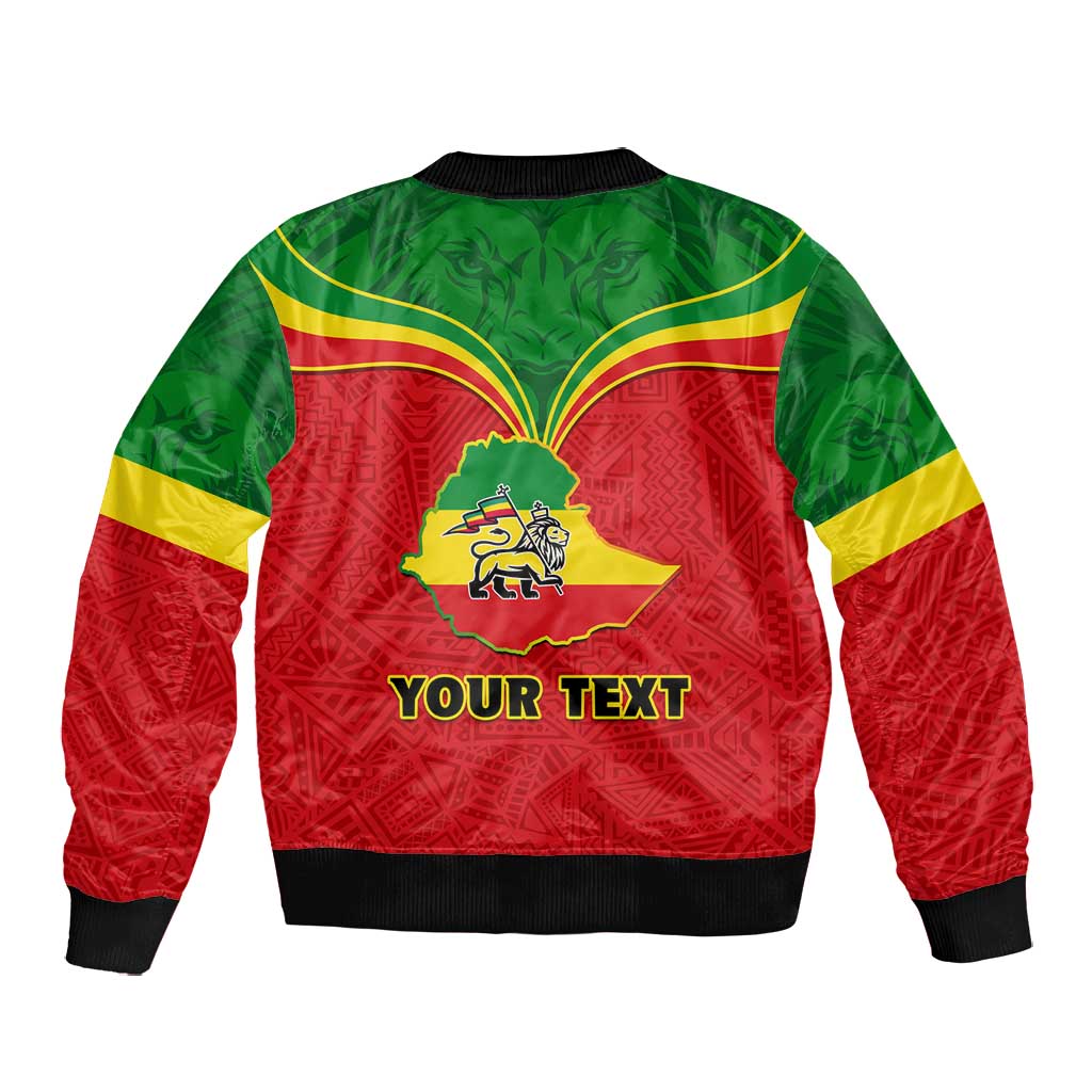 Personalized Ethiopia Bomber Jacket with Lion of Judah Flag Style - Special Version