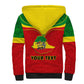 Personalized Ethiopia Sherpa Hoodie with Lion of Judah Flag Style - Special Version