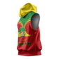 Personalized Ethiopia Sleeveless Hoodie with Lion of Judah Flag Style - Special Version - African Pride