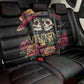 Sugar Skull Couple Valentine Back Car Seat Cover Roses Romantic Love