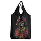 Sugar Skull Couple Valentine Grocery Bag Roses Romantic Love