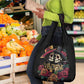 Sugar Skull Couple Valentine Grocery Bag Roses Romantic Love