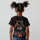 Personalised Sugar Skull Couple Valentine Kid T shirt Roses Romantic Love
