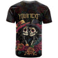 Personalised Sugar Skull Couple Valentine T shirt Roses Romantic Love