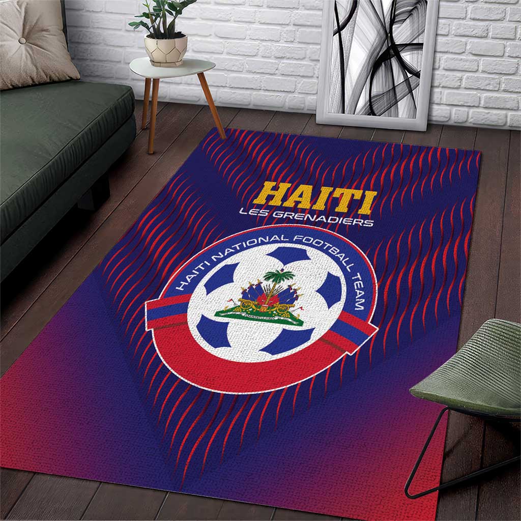 Afro Haiti Football Area Rug Come On Les Grenadiers