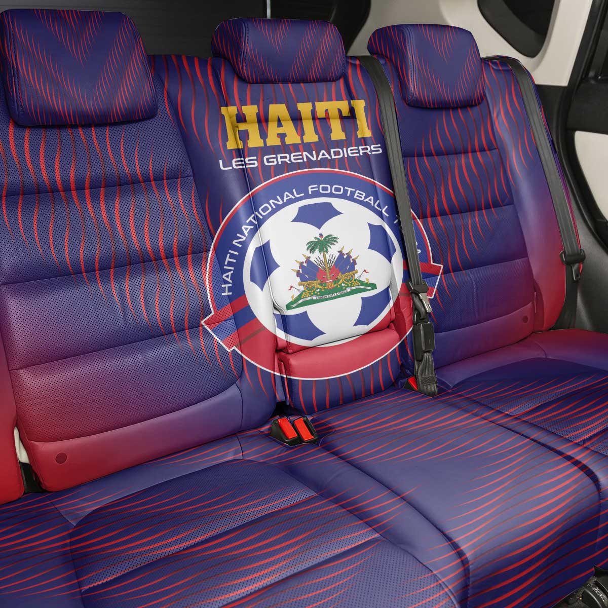 Afro Haiti Football Back Car Seat Cover Come On Les Grenadiers
