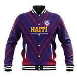 Custom Afro Haiti Football Baseball Jacket Come On Les Grenadiers