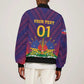 Custom Afro Haiti Football Bomber Jacket Come On Les Grenadiers