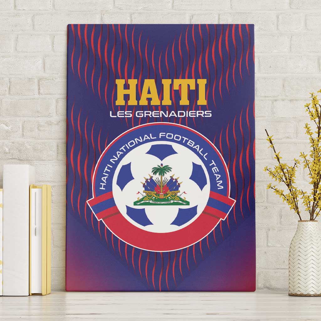 Afro Haiti Football Canvas Wall Art Come On Les Grenadiers