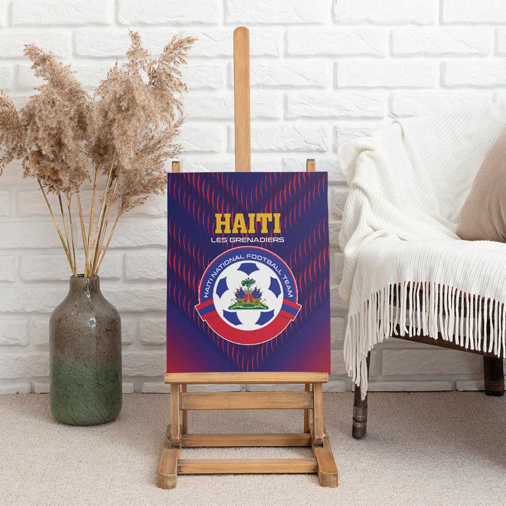 Afro Haiti Football Canvas Wall Art Come On Les Grenadiers