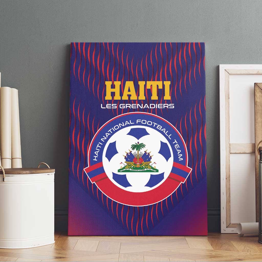 Afro Haiti Football Canvas Wall Art Come On Les Grenadiers