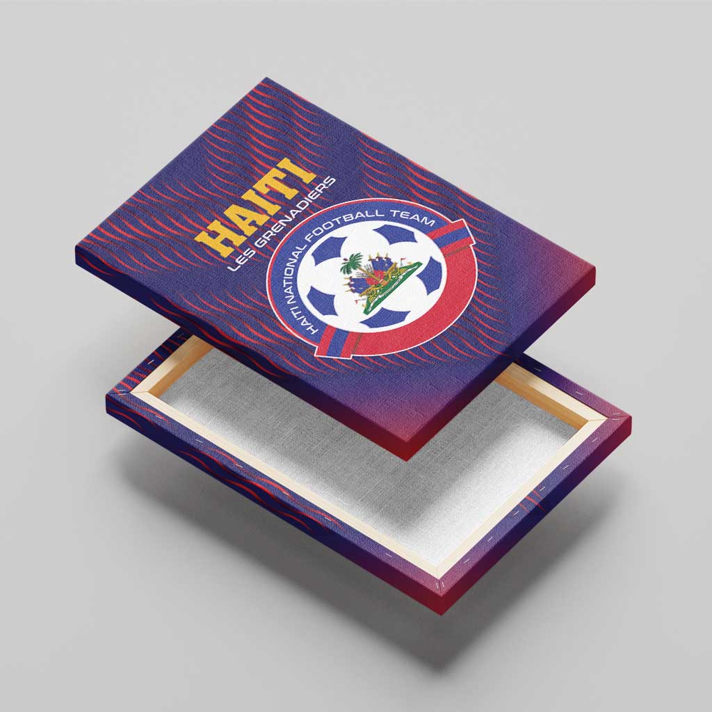 Afro Haiti Football Canvas Wall Art Come On Les Grenadiers