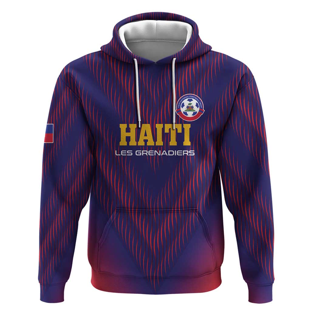 Custom Afro Haiti Football Hoodie Come On Les Grenadiers