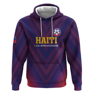 Custom Afro Haiti Football Hoodie Come On Les Grenadiers