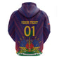 Custom Afro Haiti Football Hoodie Come On Les Grenadiers