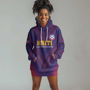 Custom Afro Haiti Football Hoodie Dress Come On Les Grenadiers