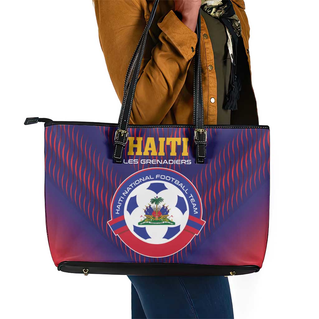 Afro Haiti Football Leather Tote Bag Come On Les Grenadiers