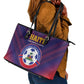 Afro Haiti Football Leather Tote Bag Come On Les Grenadiers