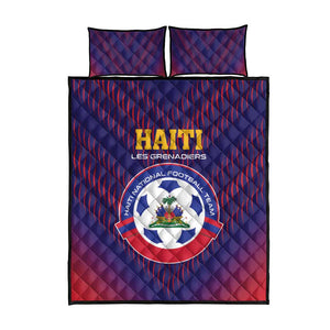 Afro Haiti Football Quilt Bed Set Come On Les Grenadiers
