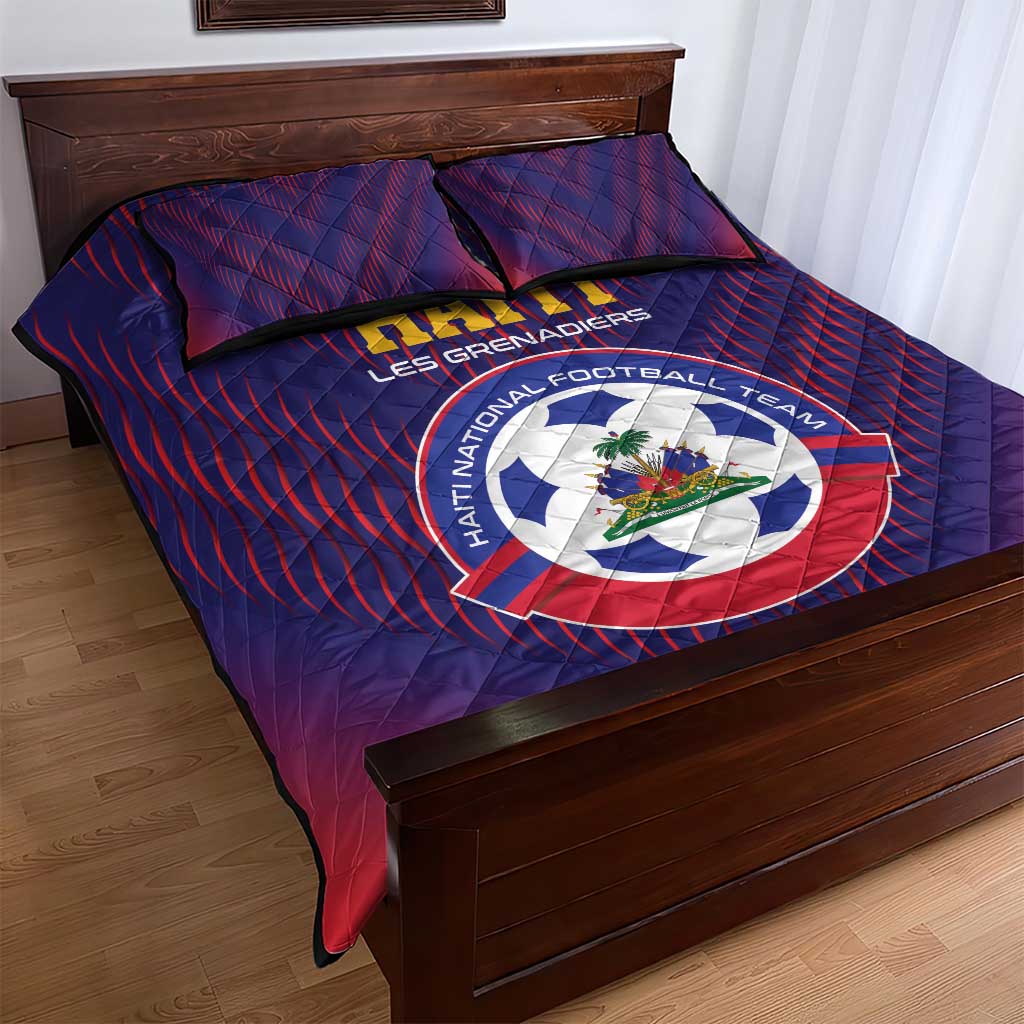 Afro Haiti Football Quilt Bed Set Come On Les Grenadiers