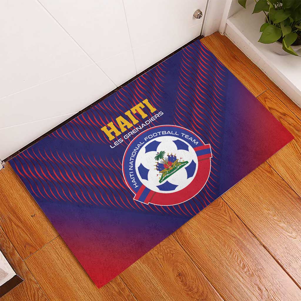 Afro Haiti Football Rubber Doormat Come On Les Grenadiers