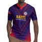 Custom Afro Haiti Football Rugby Jersey Come On Les Grenadiers