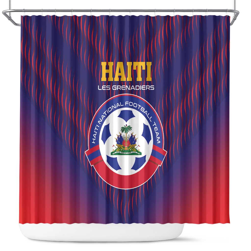 Afro Haiti Football Shower Curtain Come On Les Grenadiers