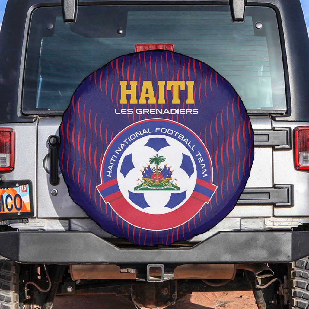 Afro Haiti Football Spare Tire Cover Come On Les Grenadiers