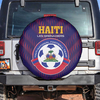 Afro Haiti Football Spare Tire Cover Come On Les Grenadiers