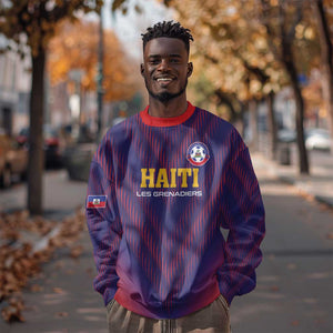 Custom Afro Haiti Football Sweatshirt Come On Les Grenadiers