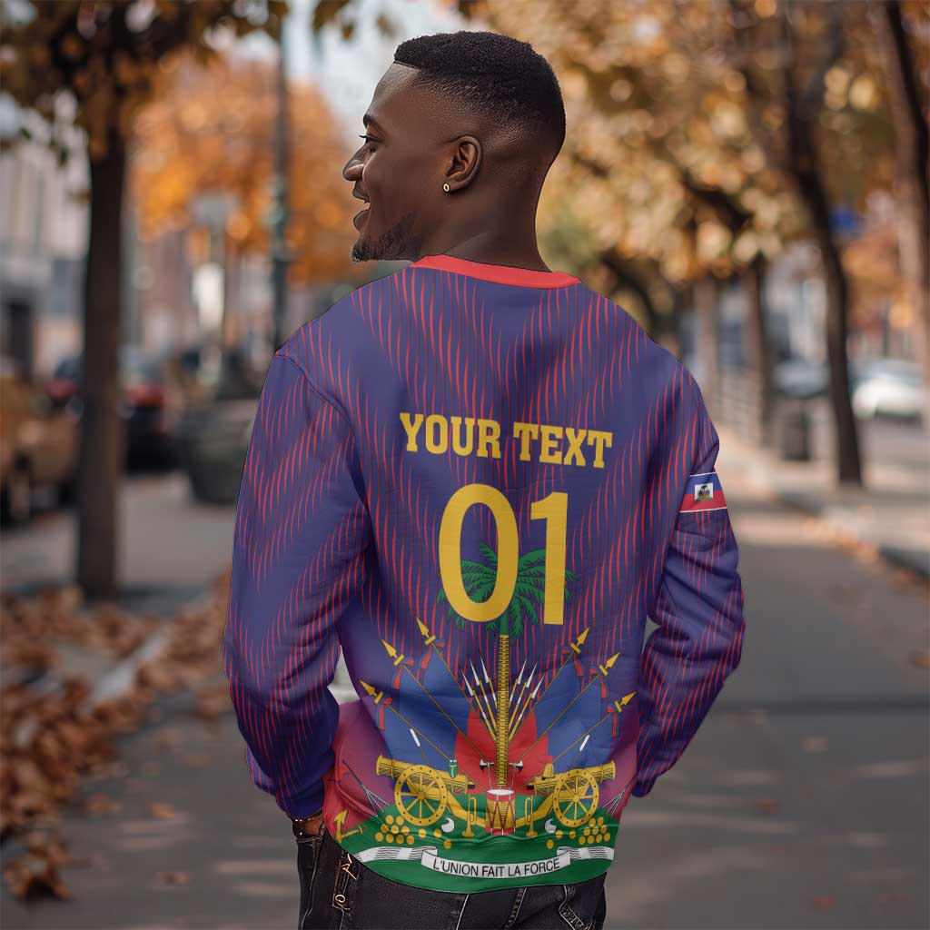 Custom Afro Haiti Football Sweatshirt Come On Les Grenadiers