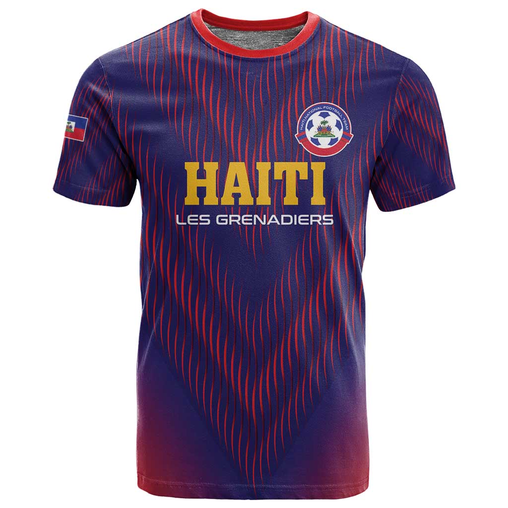 Custom Afro Haiti Football T shirt Come On Les Grenadiers