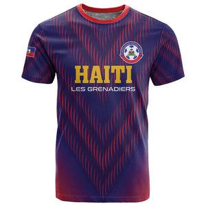 Custom Afro Haiti Football T shirt Come On Les Grenadiers