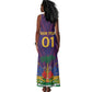 Custom Afro Haiti Football Tank Maxi Dress Come On Les Grenadiers