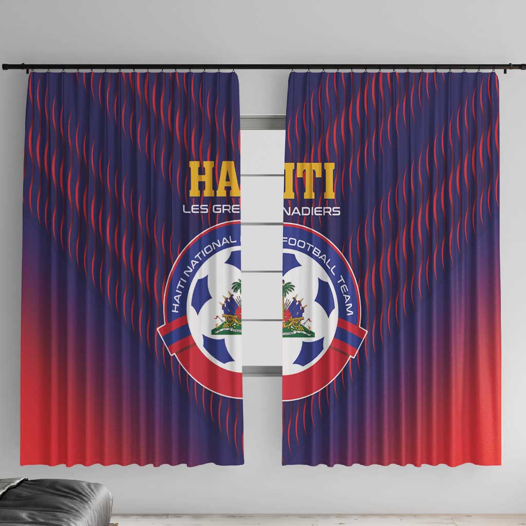 Afro Haiti Football Window Curtain Come On Les Grenadiers