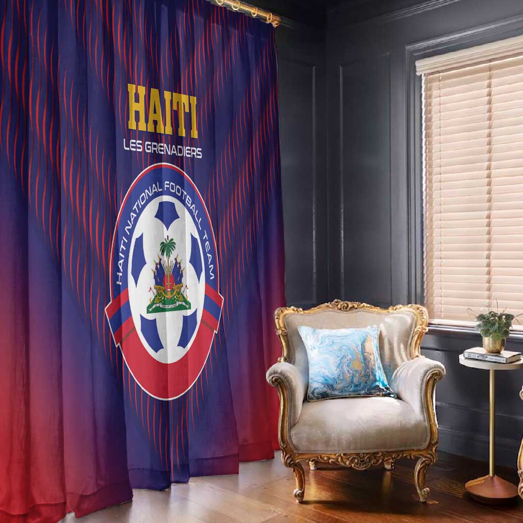 Afro Haiti Football Window Curtain Come On Les Grenadiers