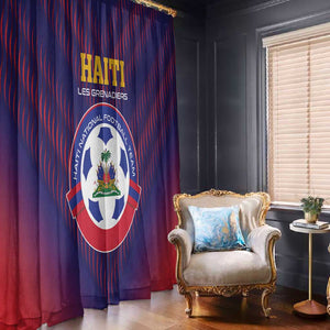 Afro Haiti Football Window Curtain Come On Les Grenadiers