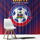 Afro Haiti Football Window Curtain Come On Les Grenadiers