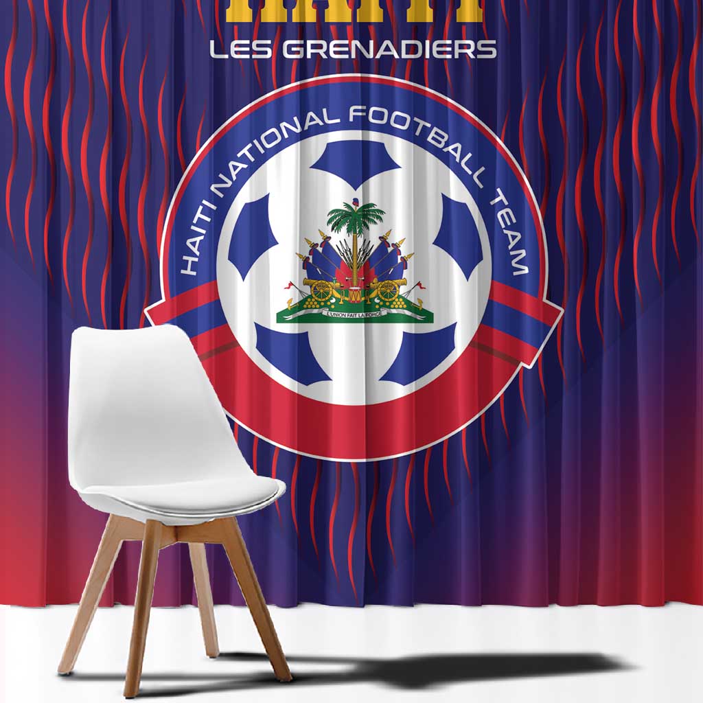 Afro Haiti Football Window Curtain Come On Les Grenadiers