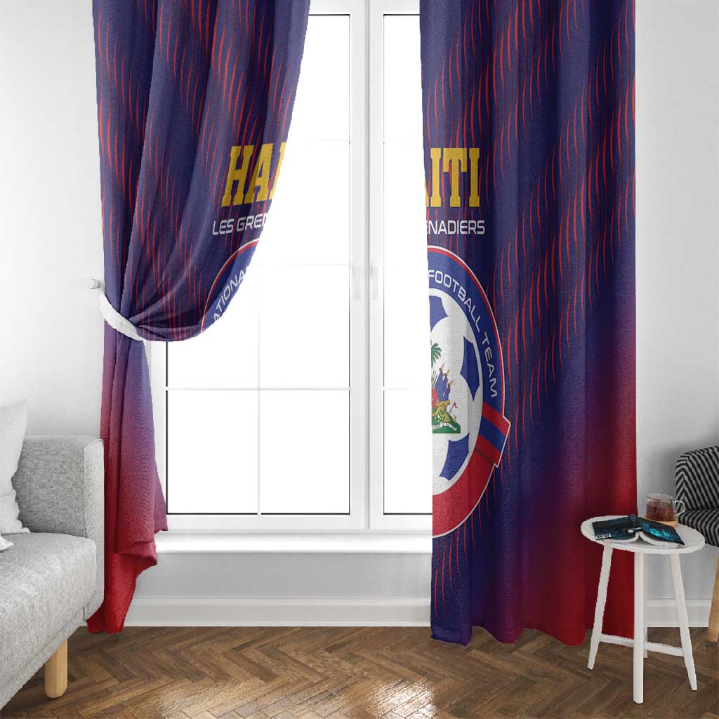 Afro Haiti Football Window Curtain Come On Les Grenadiers