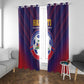 Afro Haiti Football Window Curtain Come On Les Grenadiers