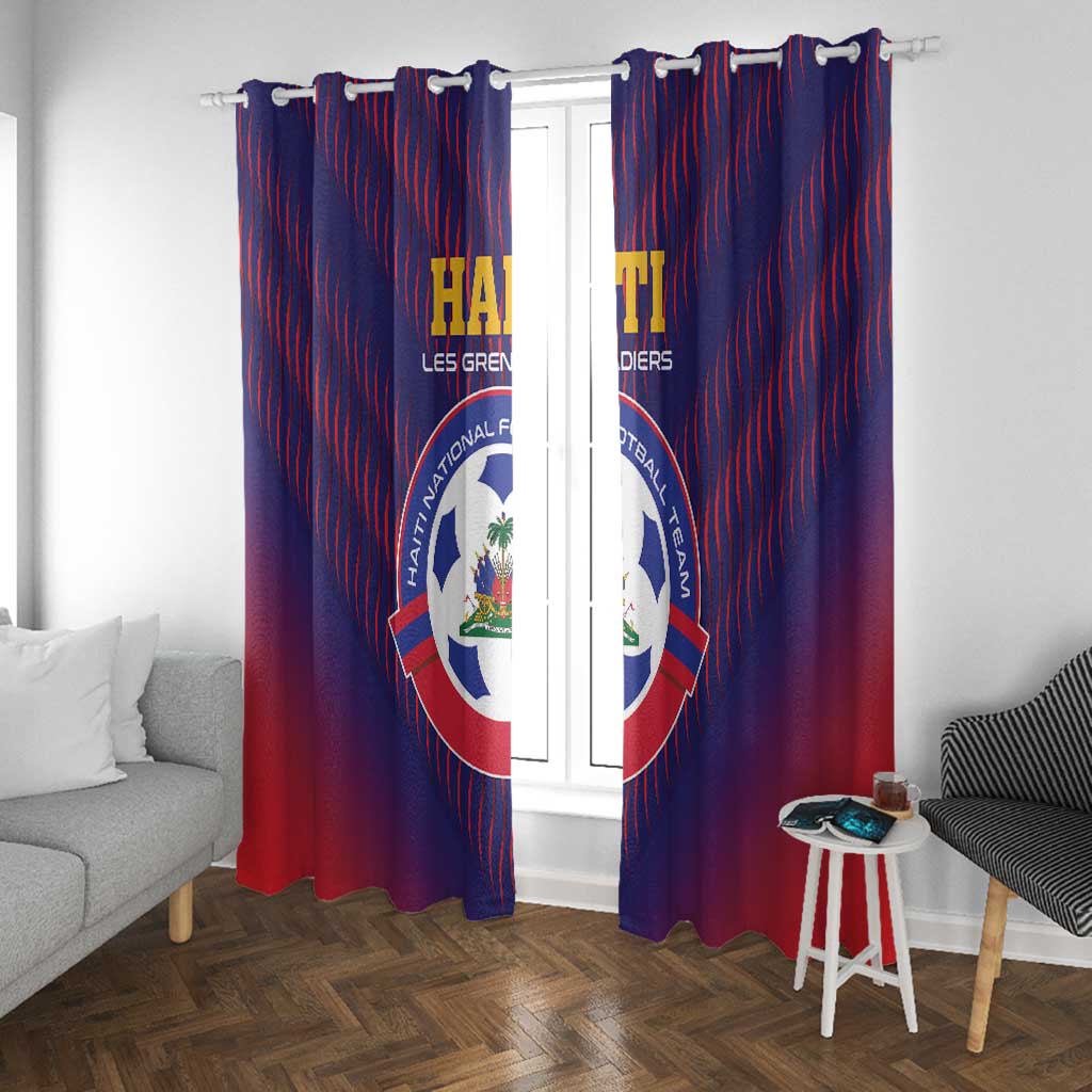 Afro Haiti Football Window Curtain Come On Les Grenadiers