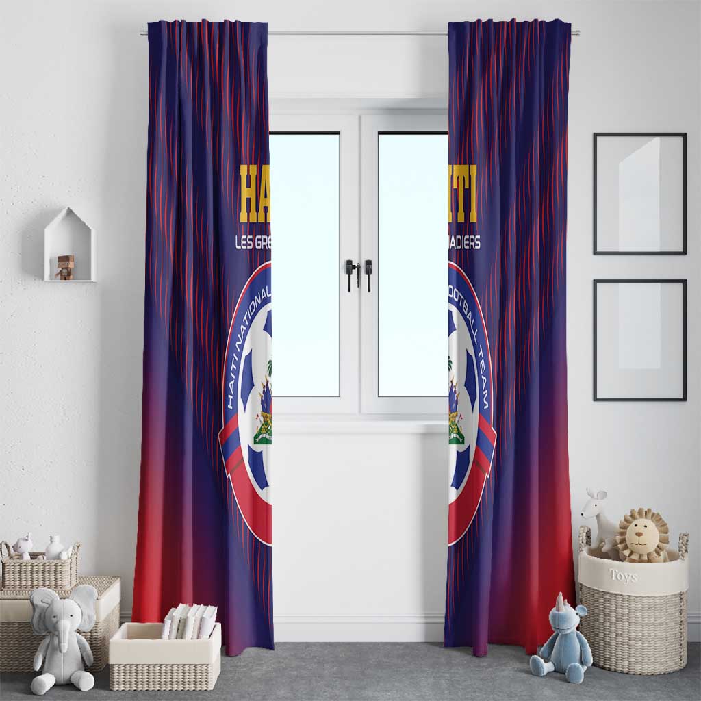 Afro Haiti Football Window Curtain Come On Les Grenadiers