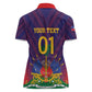 Custom Afro Haiti Football Women Polo Shirt Come On Les Grenadiers